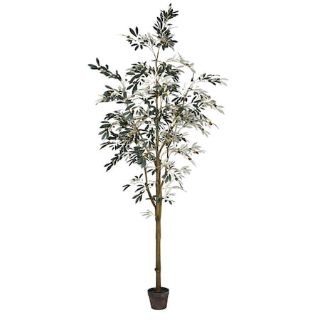 Vickerman 8 ft. Potted Olive Tree 1449-Leaves TB180596